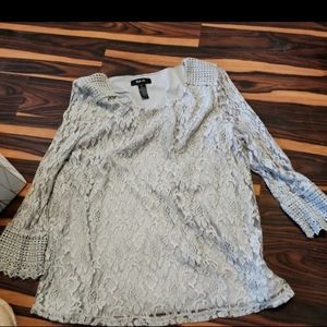 Grey Lace Shirt